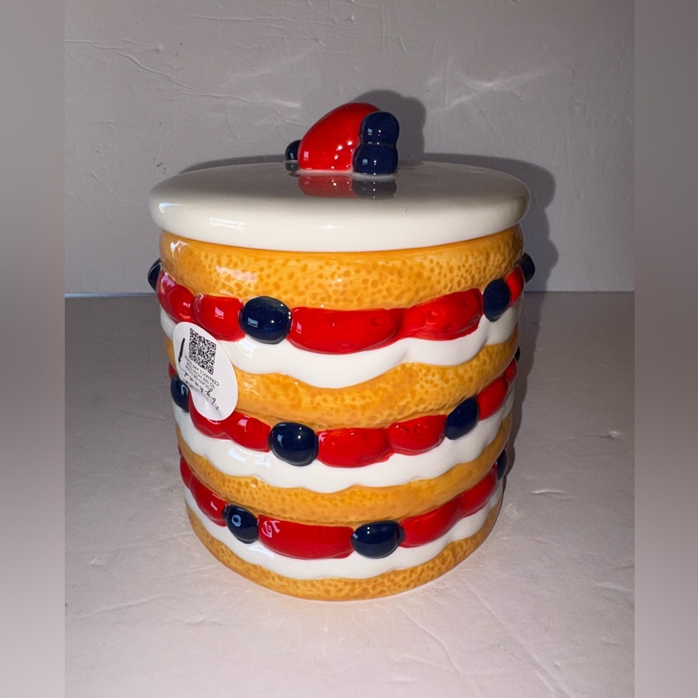 NWT - Lang by Design Strawberry Shortcake Ceramic Canister - Picture 9 of 9